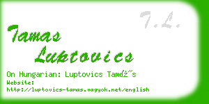 tamas luptovics business card